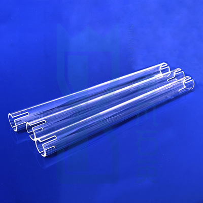 Nhà máy lò chống nhiệt độ cao Custom Fused Quartz Heating Tube Quartz Glass Tube