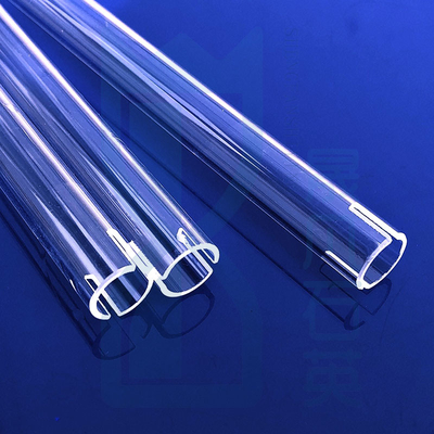 Nhà máy lò chống nhiệt độ cao Custom Fused Quartz Heating Tube Quartz Glass Tube