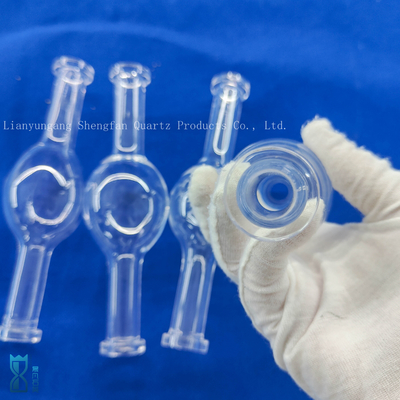Custom High Performance Glass Blowing Polish Transparent Quartz Instrument Một ống sấy bóng