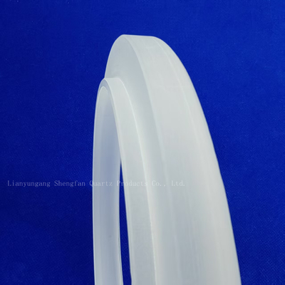 Xử lý tùy chỉnh Độ tinh khiết cao Frosted Quartz Irregular Ring Flange Glass Instrument