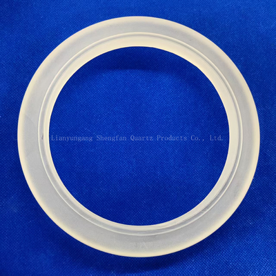 Xử lý tùy chỉnh Độ tinh khiết cao Frosted Quartz Irregular Ring Flange Glass Instrument