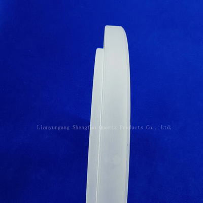 Xử lý tùy chỉnh Độ tinh khiết cao Frosted Quartz Irregular Ring Flange Glass Instrument