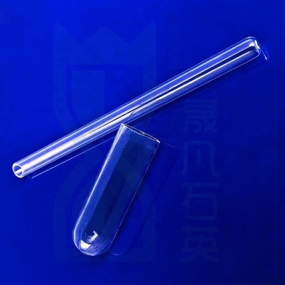 Tùy chỉnh Clear Round Bottom End Quartz ống thử cho phòng thí nghiệm