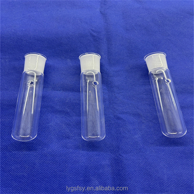 Tùy chỉnh Clear Round Bottom End Quartz ống thử cho phòng thí nghiệm