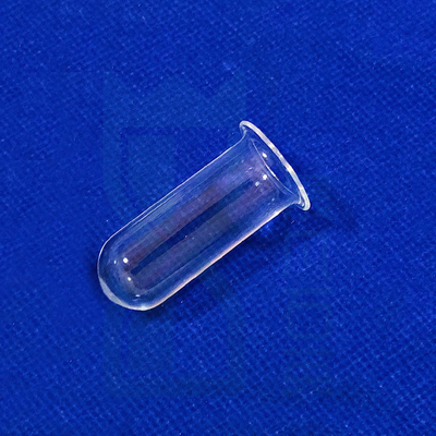 Nhiệt độ cao tinh khiết cao silic Quartz ống thủy tinh Quartz với ống sườn Quartz ống thử sườn