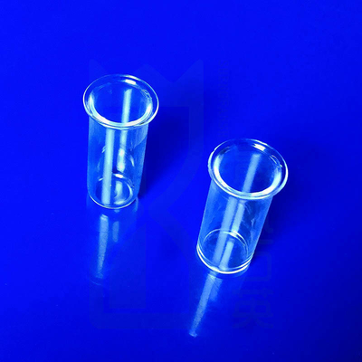 Nhiệt độ cao tinh khiết cao silic Quartz ống thủy tinh Quartz với ống sườn Quartz ống thử sườn