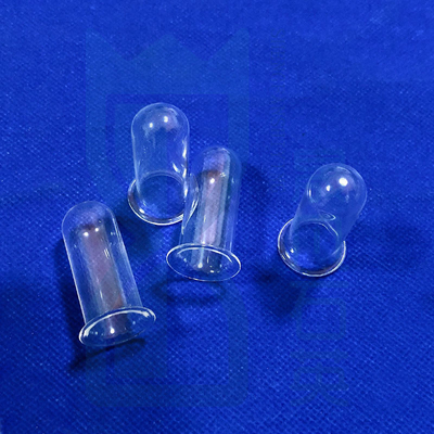 Nhiệt độ cao tinh khiết cao silic Quartz ống thủy tinh Quartz với ống sườn Quartz ống thử sườn