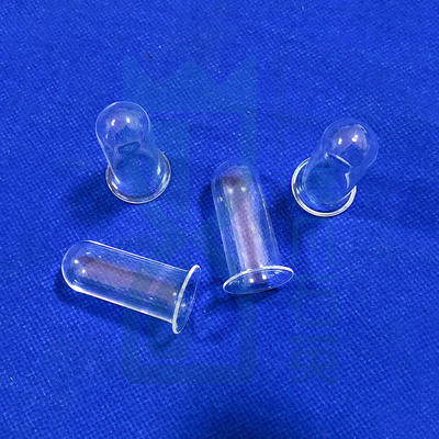 Nhiệt độ cao tinh khiết cao silic Quartz ống thủy tinh Quartz với ống sườn Quartz ống thử sườn