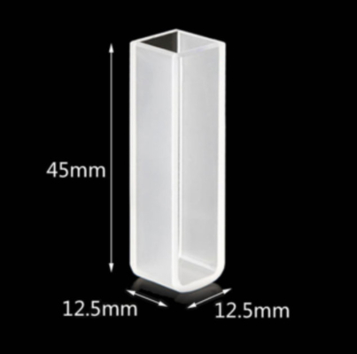 Phòng thí nghiệm cần thiết! Ultraviolet Quartz Cuvettes 5mL/10mL 100% Không có bong bóng tương thích với UV-Vis Spectrophotometers