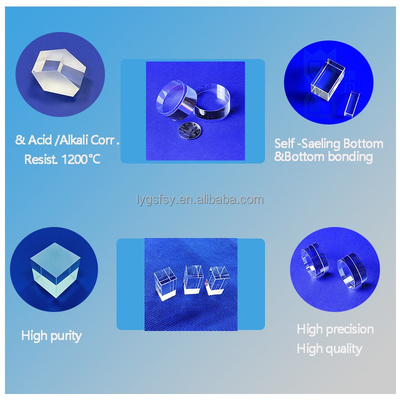 Nhà máy tùy chỉnh Quartz Prism và Prism quang cao độ minh bạch cao nhiệt độ cao chống