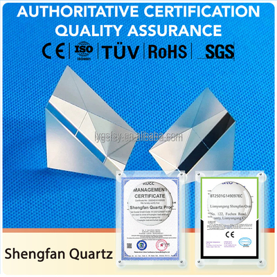 Nhà máy tùy chỉnh Quartz Prism và Prism quang cao độ minh bạch cao nhiệt độ cao chống