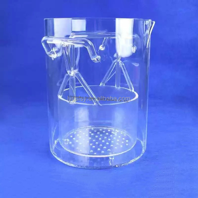 Bình tam giác thủy tinh thạch anh trong suốt chịu ăn mòn nhiệt độ cao mật độ 2.2g/cm3 dùng trong công nghiệp
