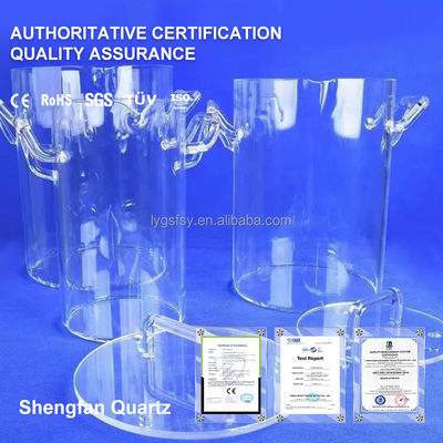 Nhà máy sản xuất chống nhiệt độ cao và chống ăn mòn kính thủy tinh thạch anh trong suốt