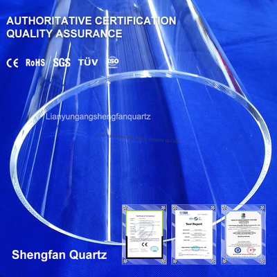 Ống thủy tinh thạch anh chịu nhiệt độ cao 1200 độ C, độ tinh khiết cao, dùng cho lò nung dạng ống