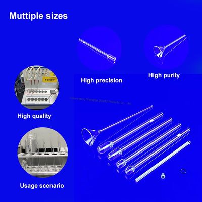 Ống hấp phụ BET bằng thủy tinh thạch anh chịu nhiệt độ cao, chống ăn mòn, độ trong suốt cao