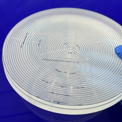Sản xuất CNC Độ chính xác cao Độ tinh khiết cao 99.99% Tấm thạch anh khoan Lỗ Tấm thạch anh có rãnh và Tấm kính thạch anh