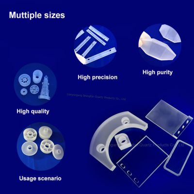 Tấm kính thạch anh SiO2 độ tinh khiết cao 99.99% chịu nhiệt độ cao 1100℃