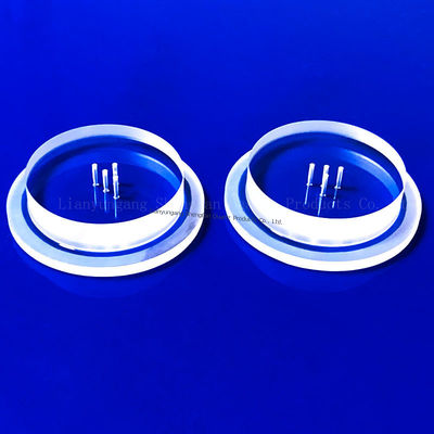 Đĩa thủy tinh thạch anh hợp kim tùy chỉnh 92% Độ truyền ánh sáng 2.2g/cm3 mật độ