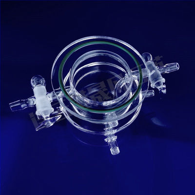 Động cơ phản ứng thủy tinh thạch anh cao độ minh bạch 50-1000 ml tùy chỉnh với nhiệt độ hoạt động 1100 ° C