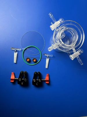 Động cơ phản ứng thủy tinh thạch anh cao độ minh bạch 50-1000 ml tùy chỉnh với nhiệt độ hoạt động 1100 ° C