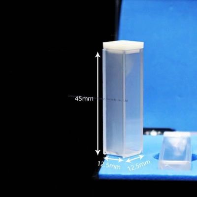 Cuvette thạch anh chống ăn mòn và có độ trong suốt cao được sử dụng trong máy quang phổ và máy đo quang phổ.