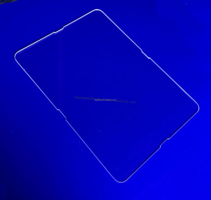 Độ minh bạch cao 92% Độ truyền ánh sáng Bảng thủy tinh thạch anh với nhiệt độ hoạt động 1100 °C và độ tinh khiết SiO2 99,99%