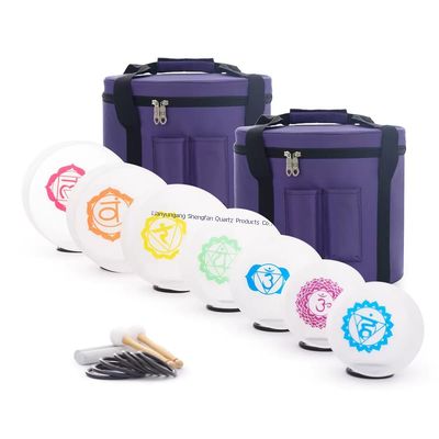 Bộ 6-12 inch Bát hát thạch anh khỏe mạnh với Chày và Vòng chữ O miễn phí để chữa lành bằng âm thanh