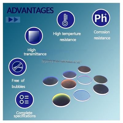 Tấm phủ thạch anh nóng chảy chịu nhiệt độ cao và độ trong suốt cao tùy chỉnh