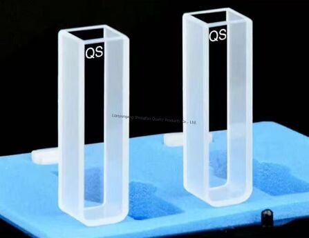 Cuvette đo màu bằng thủy tinh thạch anh chịu nhiệt độ cao và chống ăn mòn, dung tích 3.5ml