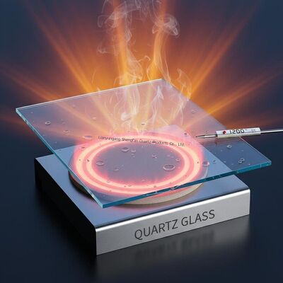 Heat Resistant Quartz Glass Thermostable Optical Material Quartz Glass Plate