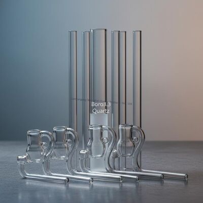 Tùy chỉnh chống ăn mòn Boro3.3 Khả năng chống cháy dầu trong suốt ống kính ống thủy tinh Silicon Quartz Glass Tube