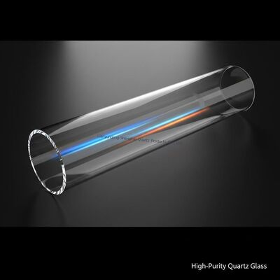 Ống lò thủy tinh thạch anh chịu nhiệt độ cao chống ăn mòn đường kính lớn tùy chỉnh