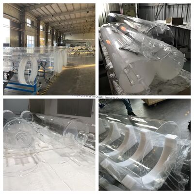 Bảo vệ tia cực tím SiO2 độ tinh khiết cao> 99,99% ống thủy tinh thạch anh trong suốt với độ truyền ánh sáng > 92%