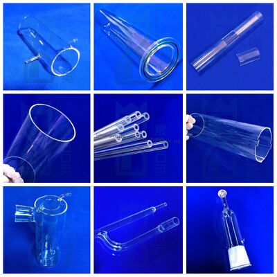 Bụi thủy tinh thạch anh vôi silic hợp kim với nhiệt độ hoạt động 1100 °C 99,99% độ tinh khiết SiO2 và khả năng truyền ánh sáng cao