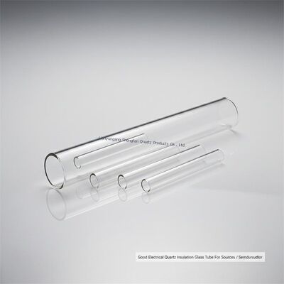 Ống thủy tinh cách nhiệt thạch anh điện tốt cho nguồn / chất bán dẫn