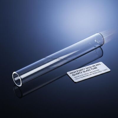 High Purity SIO2 99.99% Quartz Glass Tube for Furnaces with 1100℃ Working Temperature and 100-1000mm Large Diameter