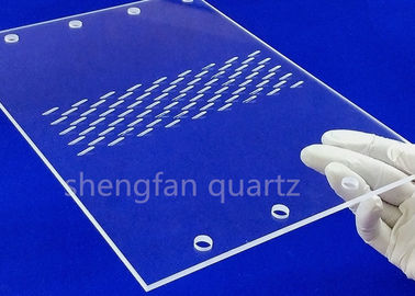 Gia công kính chính xác có thể tùy chỉnh> Truyền ánh sáng 92% Tấm thủy tinh được sử dụng Mặt đất được đánh bóng chịu nhiệt