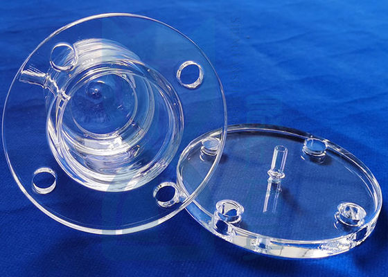 Morse 6.5 Mặt bích ống thạch anh Sio2 trong suốt Lò phản ứng thạch anh chịu nhiệt độ cao