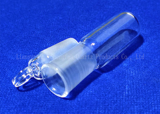 High Temperature Quartz Glass Reagent Bottle Pass UV Light Of 254 NM Wavelength