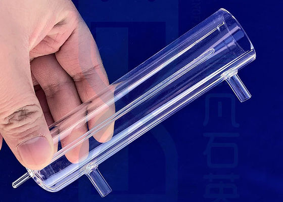 Phòng thí nghiệm Ống thủy tinh thạch anh SIO2 có vách ngăn kép Ống thủy tinh thạch anh cường lực