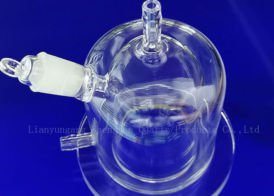 Chuông thạch anh Lọ thủy tinh thạch anh Chuông chân không Khoa học Phòng thí nghiệm Thủy tinh Gia công CNC Sản phẩm thạch anh theo bản vẽ