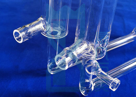 Lò sưởi trong suốt Ống nghiệm thủy tinh thạch anh trong suốt Xi lanh thủy tinh phòng thí nghiệm silicon hợp nhất