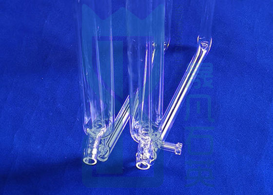 Lò sưởi trong suốt Ống nghiệm thủy tinh thạch anh trong suốt Xi lanh thủy tinh phòng thí nghiệm silicon hợp nhất