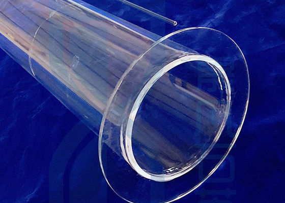 Ống thủy tinh thạch anh OD300mm SIO2 cho mặt bích lò nung ống