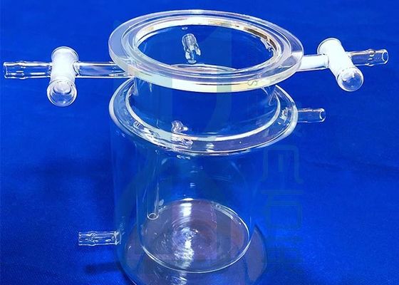 Ống phản ứng thạch anh mặt bích Morse6.5 với miệng mài