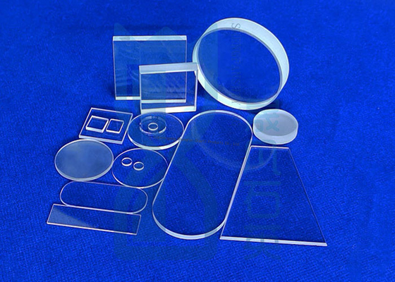 Tấm kính thạch anh hình dạng chịu nhiệt độ cao độ tinh khiết cao ±0.02mm Dung sai Tùy chỉnh cho Nhiệt độ cao