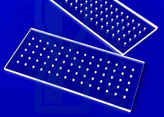 High Transmittance Quartz Glass Plate cắt trong suốt cho UV Light Laser Boring