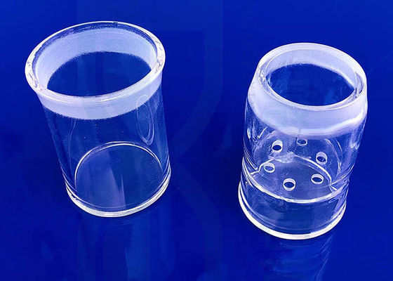 Dụng cụ thủy tinh trong phòng thí nghiệm khoa học thạch anh có độ tinh khiết cao 2,2g / Cm3 với miệng mài và nút mài