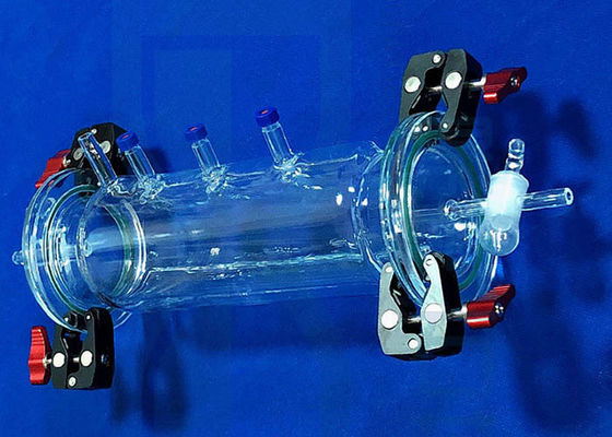 Gas Frosted Glass Valve Lò phản ứng thạch anh Phòng thí nghiệm Khoa học Đồ thủy tinh