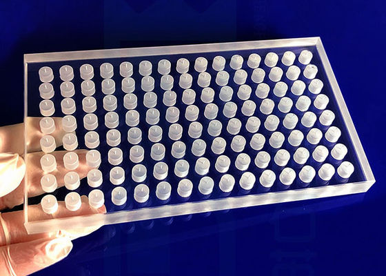 Tấm thủy tinh thạch anh khoan SIO2 Odm Cnc có lỗ